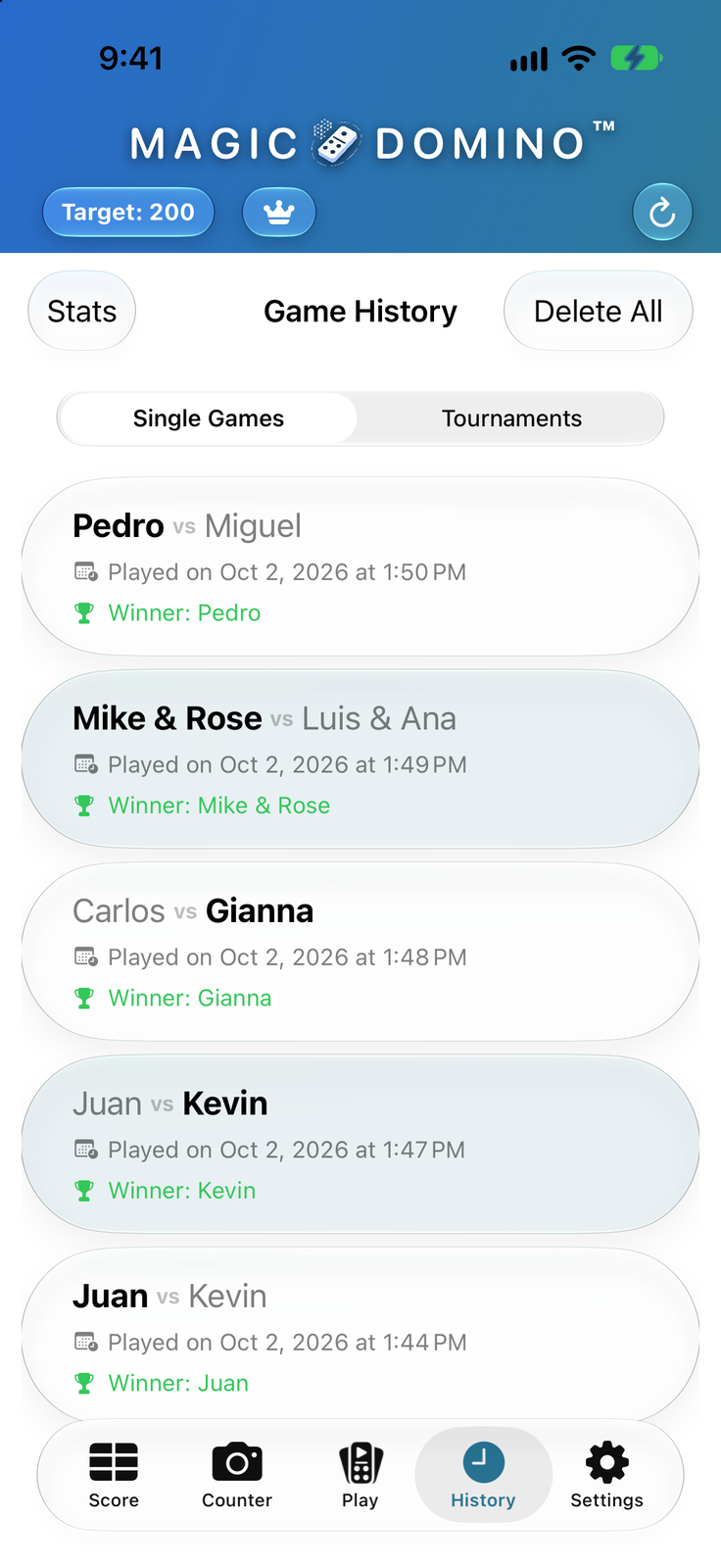 Game history
